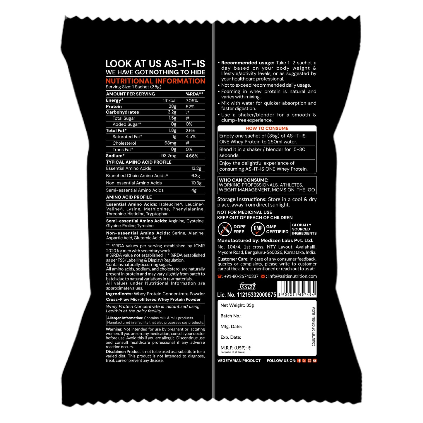 35g Sachet (Pack of 25)