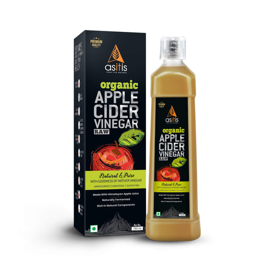 AS-IT-IS Organic Apple Cider Vinegar with Mother - Raw & Unpasteurized - 750ml