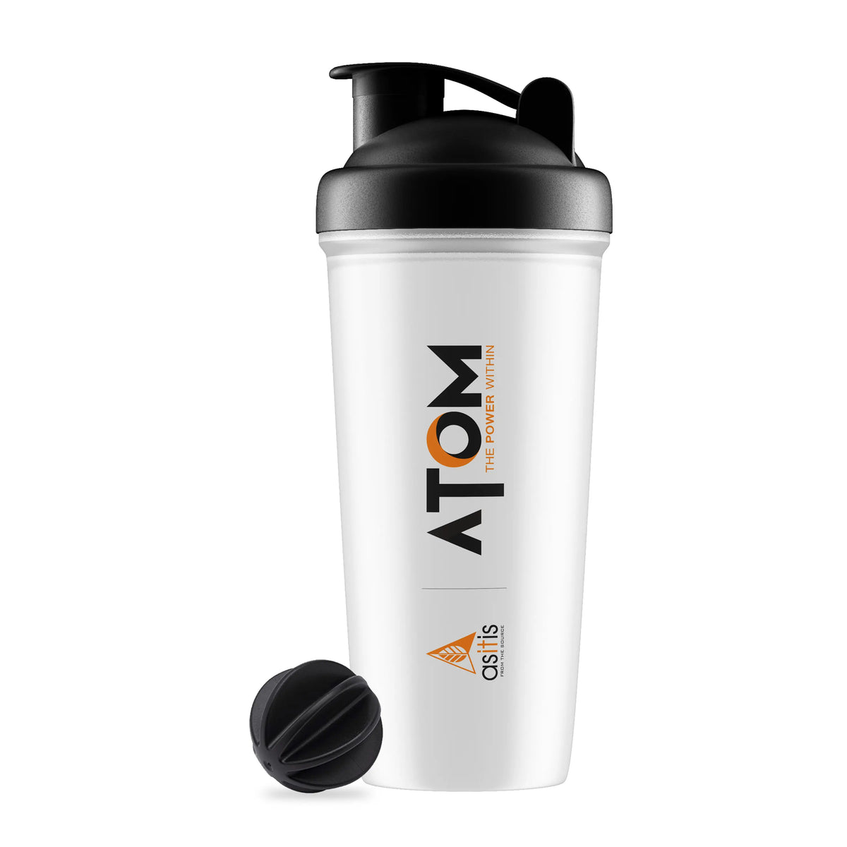 AS-IT-IS ATOM Shaker Bottle 800ml | BPA Free, Leak Proof | With Mixer Ball