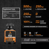 AS-IT-IS BCAA Capsules  for Muscle Growth & Recovery 500mg - 60 counts