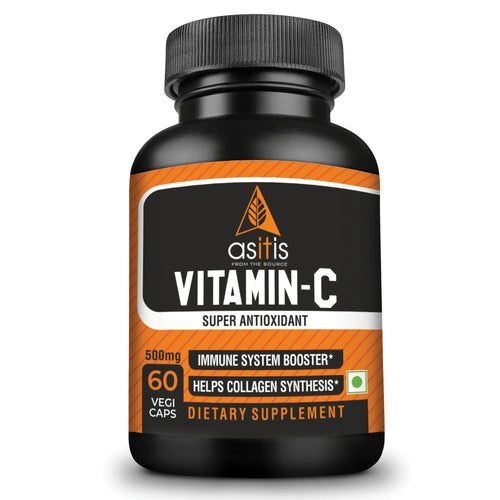 AS-IT-IS Vitamin C Capsules for Immunity & Antioxidant Power 500mg - 60 counts
