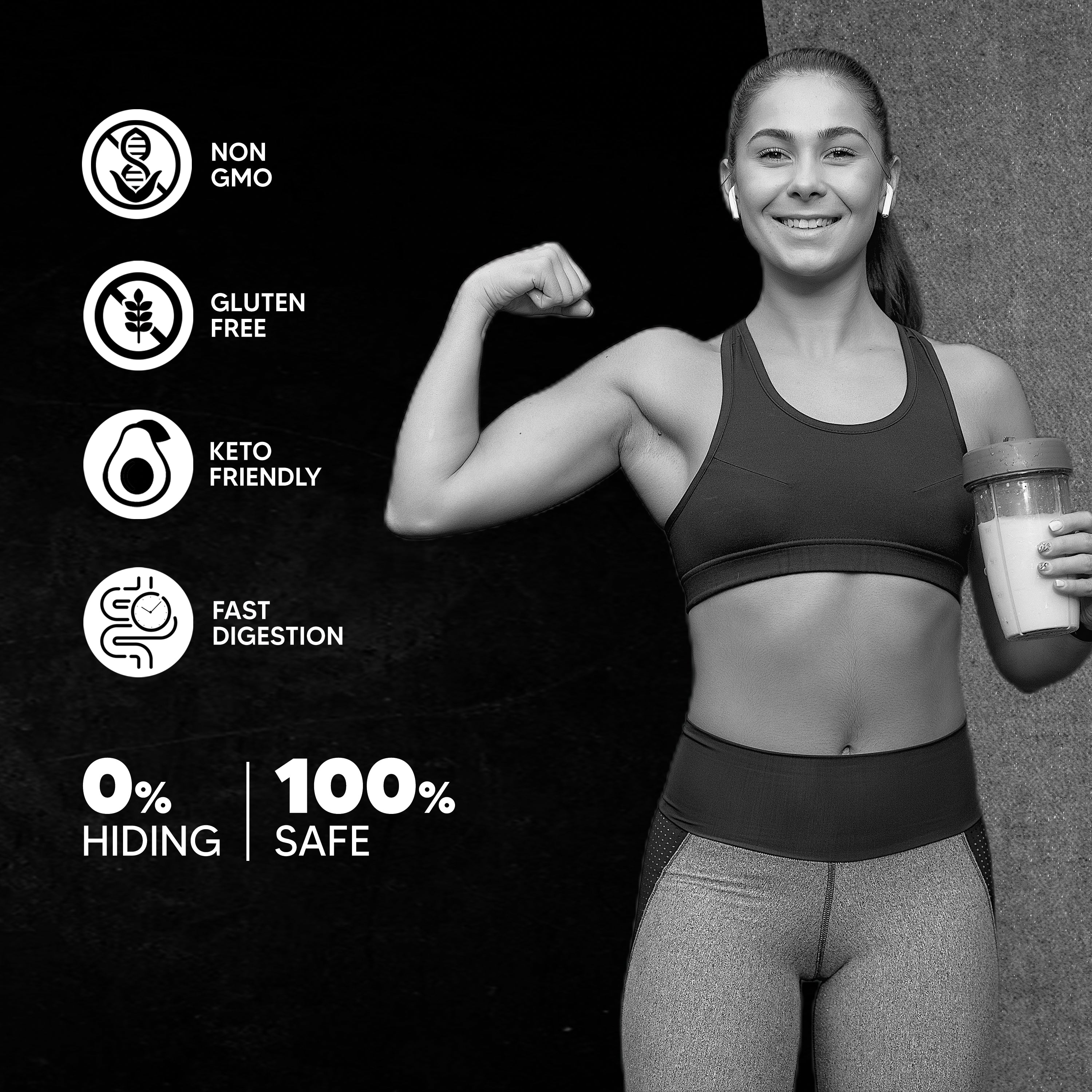 250g, 500g, 1kg, 2kg, 4kg - Container