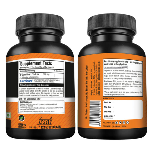 l carnitine capsues nutritional value