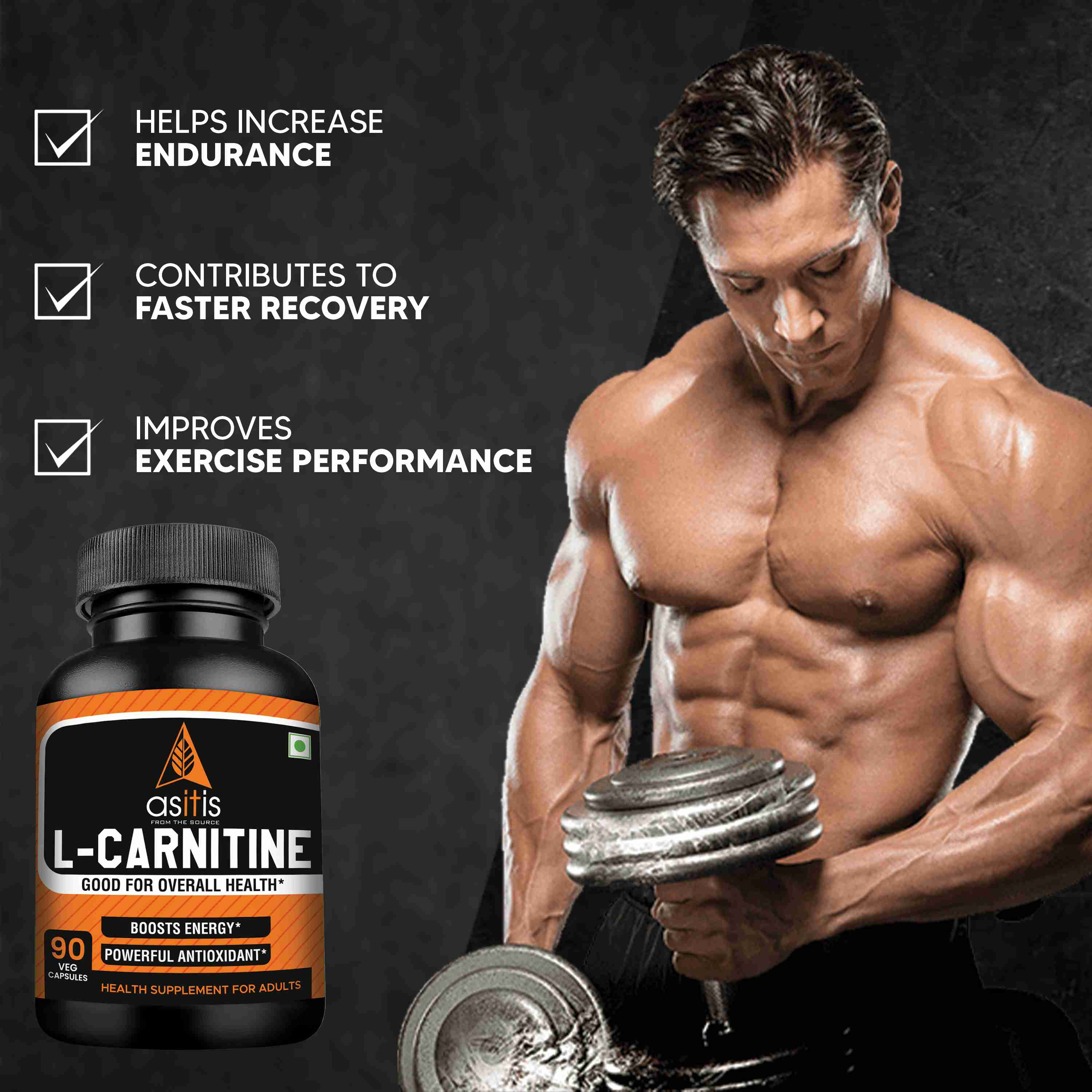 L-Carnitine - 90 Capsules