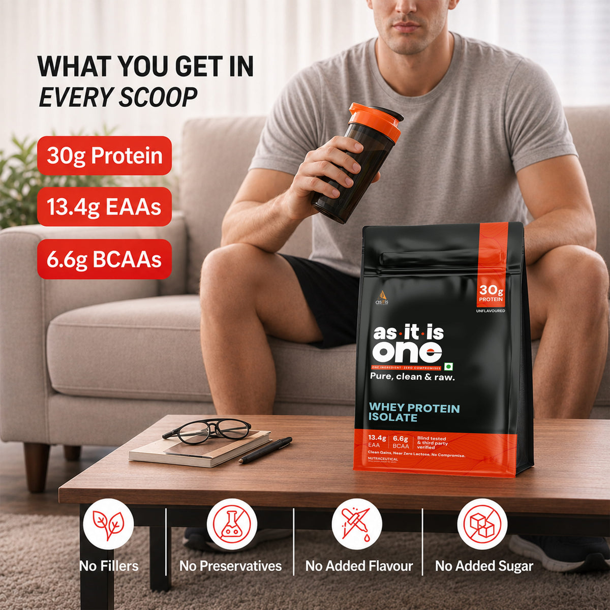 250g, 500g, 1kg, 2kg, 4kg - Container