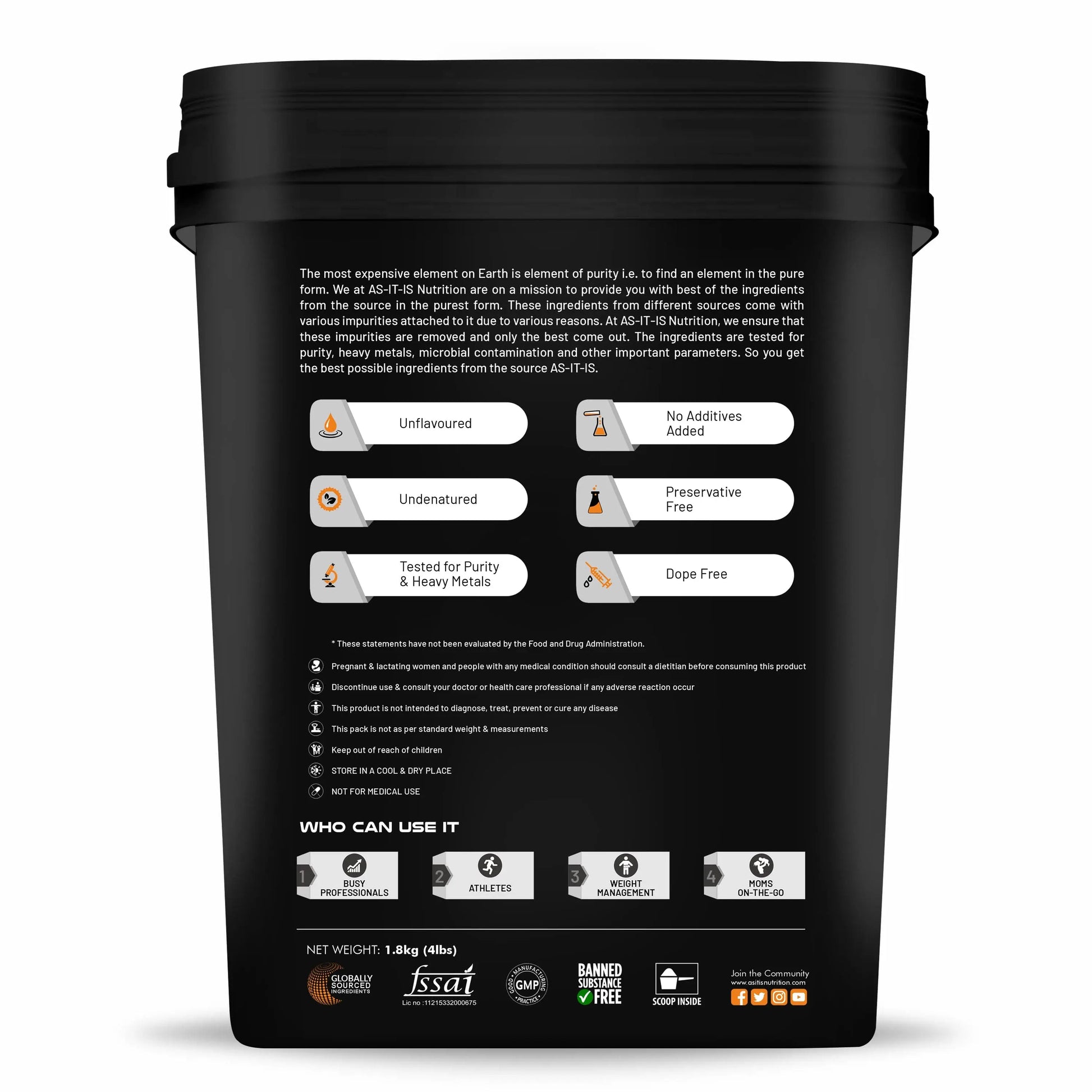 4lbs(1.8Kg) Container