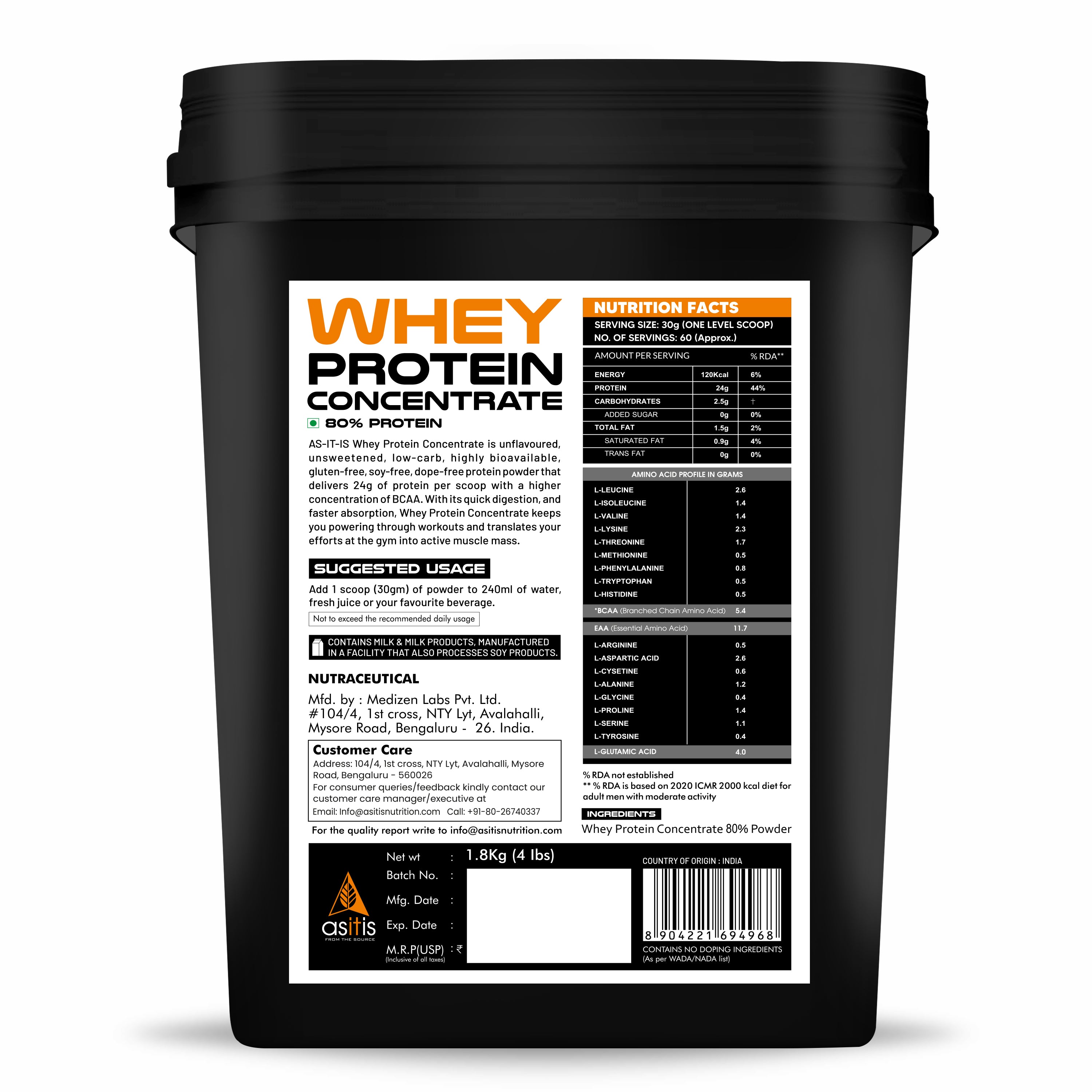 4lbs(1.8Kg) Container