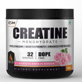 ATOM Creatine Monohydrate | Dope Free | Enhances Performance | Promotes Muscle Gains |