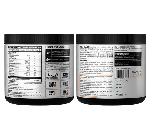 ATOM   BLAST   Advanced Pre- Workout