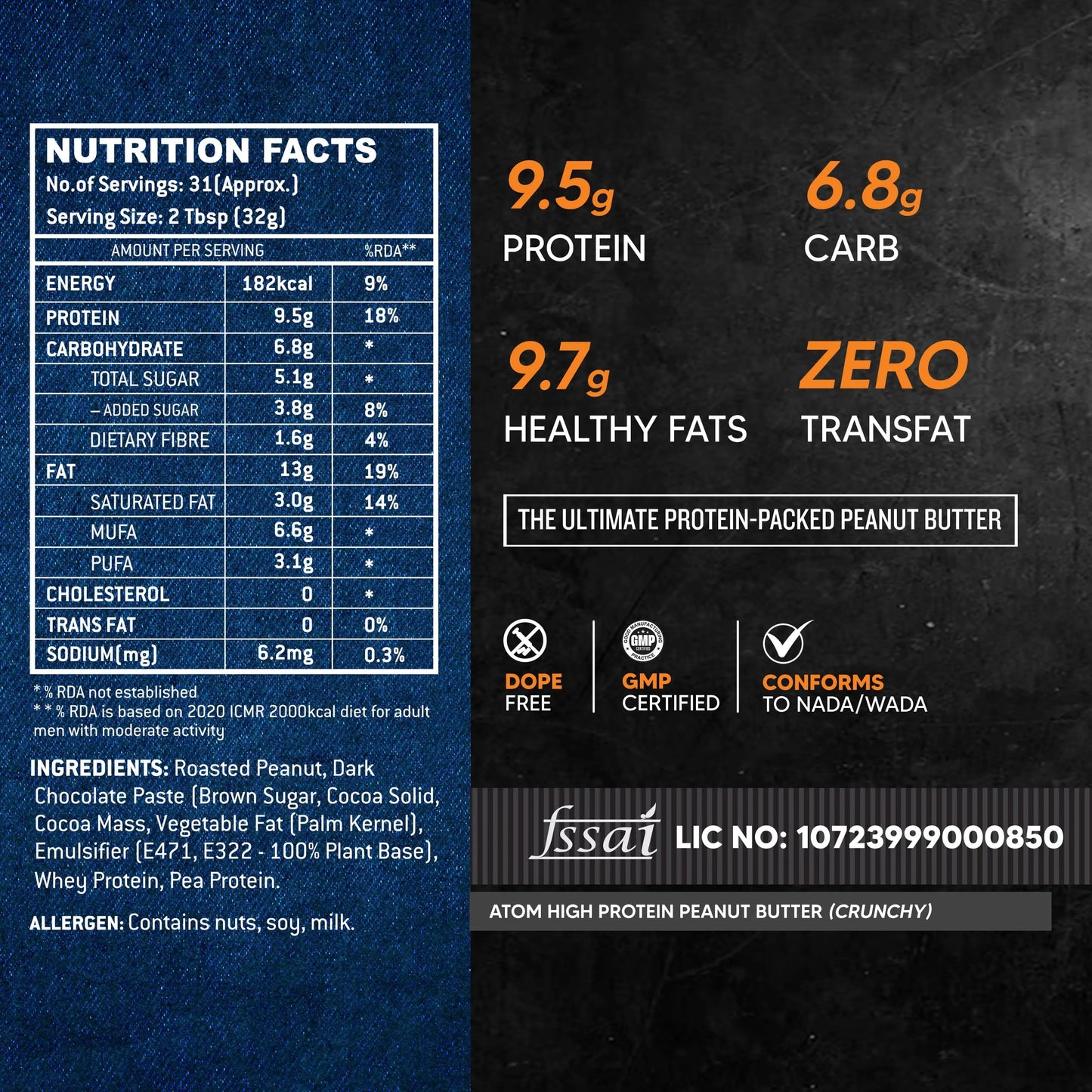 High protein peanut Butter