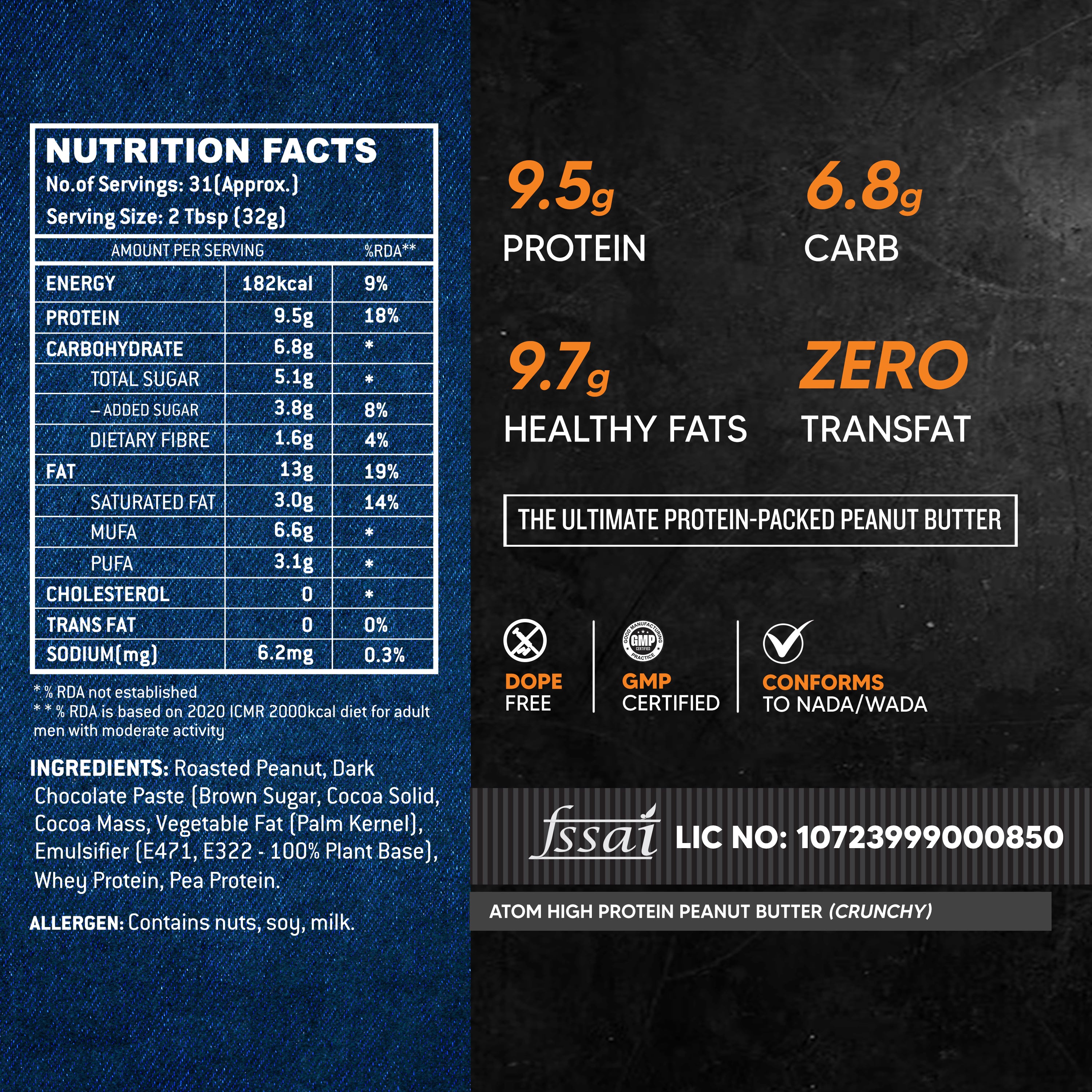 High protein peanut Butter