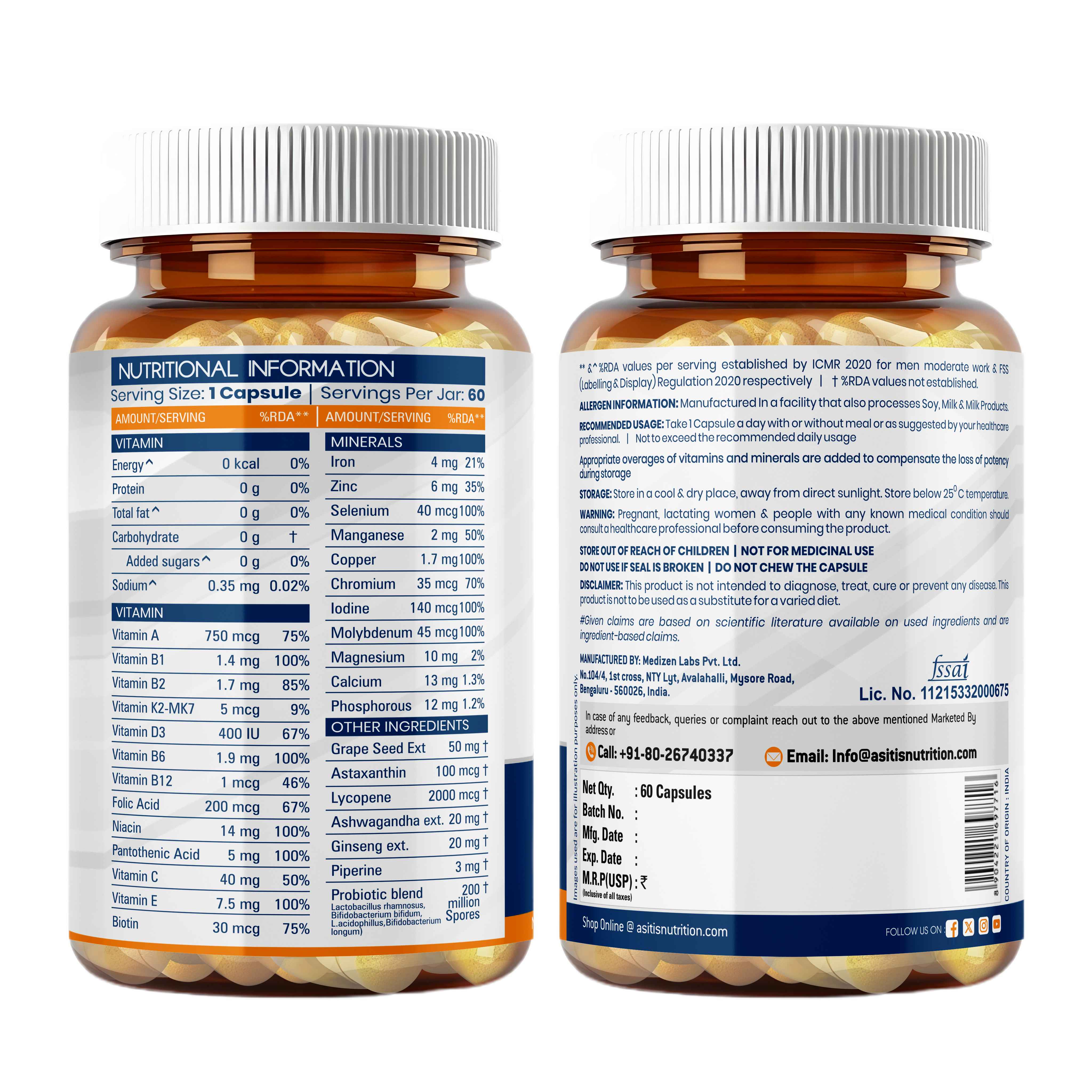 multivitamin capsules