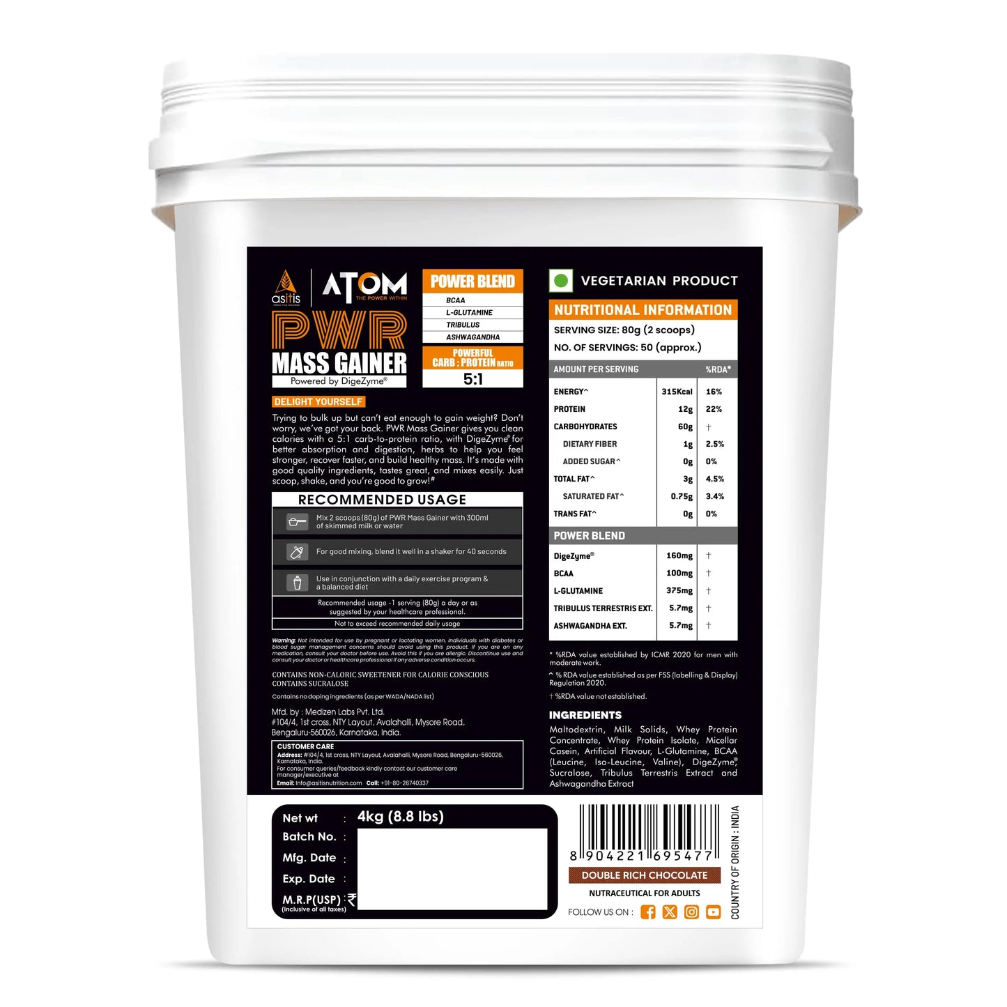 Double Rich Chocolate-4Kg