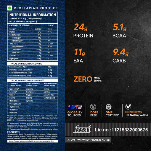 ATOM PWR Whey Protein XL