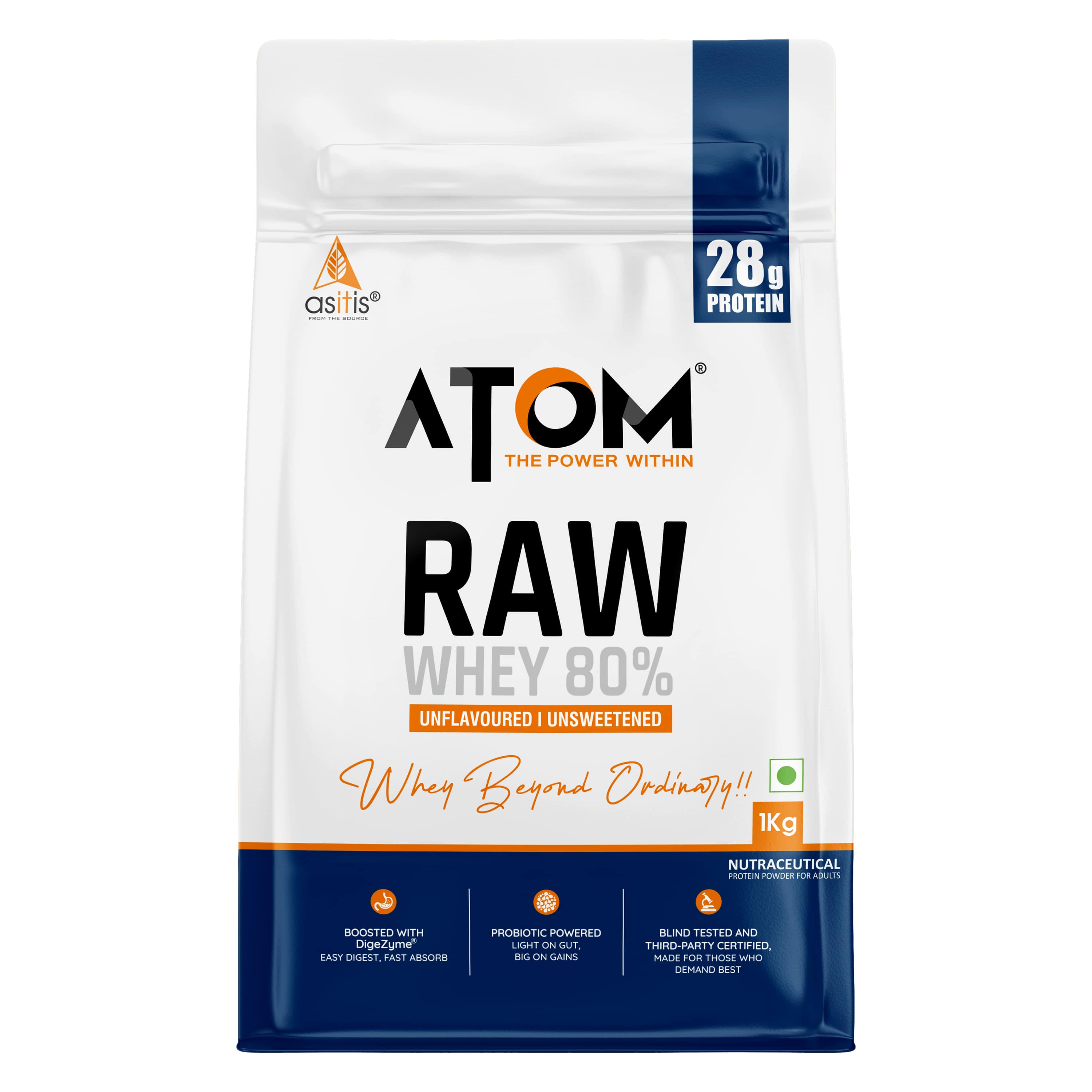Raw Whey Unflavoured-1kg