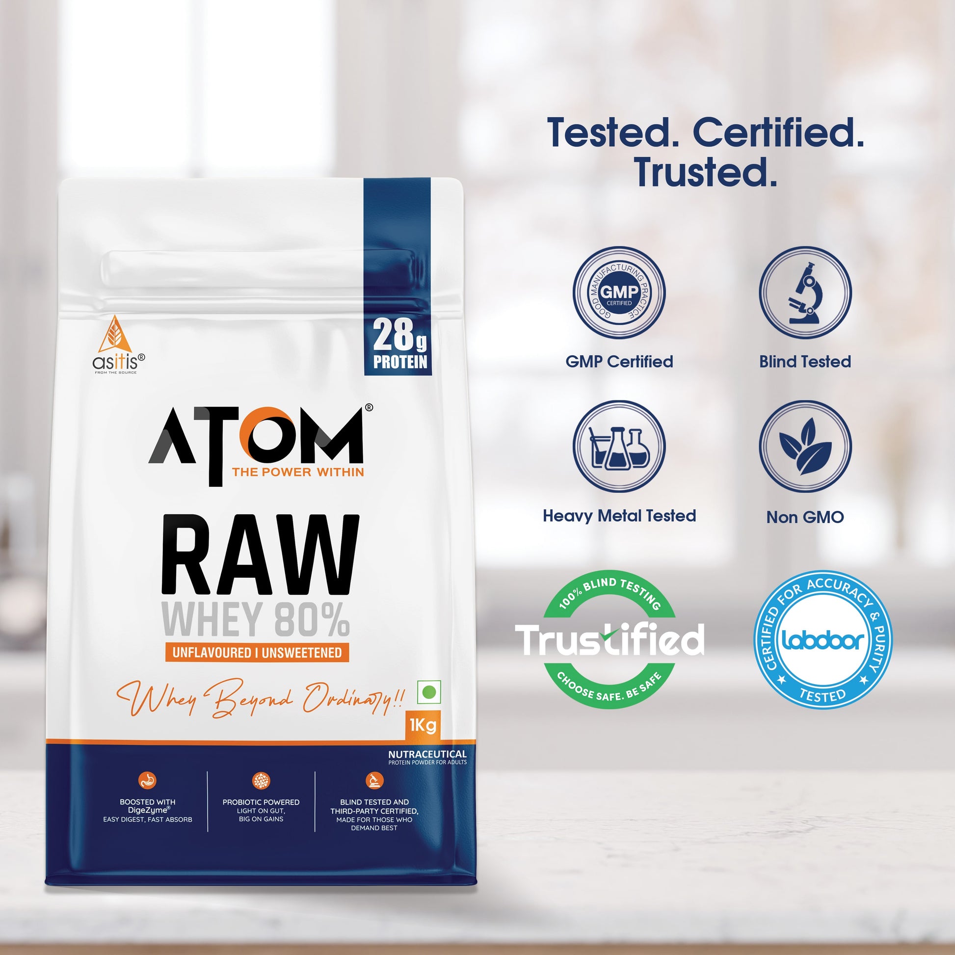 Raw Whey Unflavoured-1kg