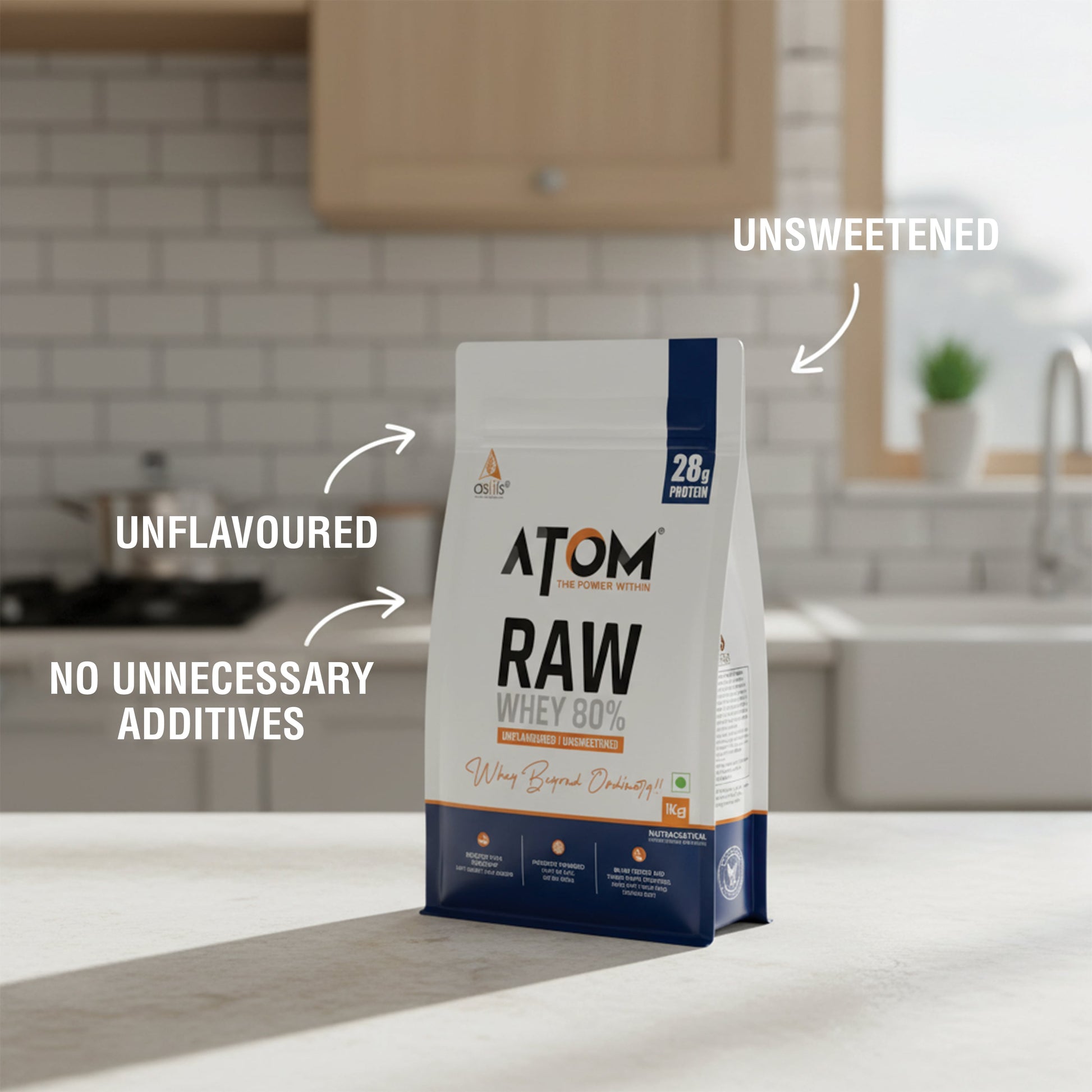 Raw Whey Unflavoured-1kg