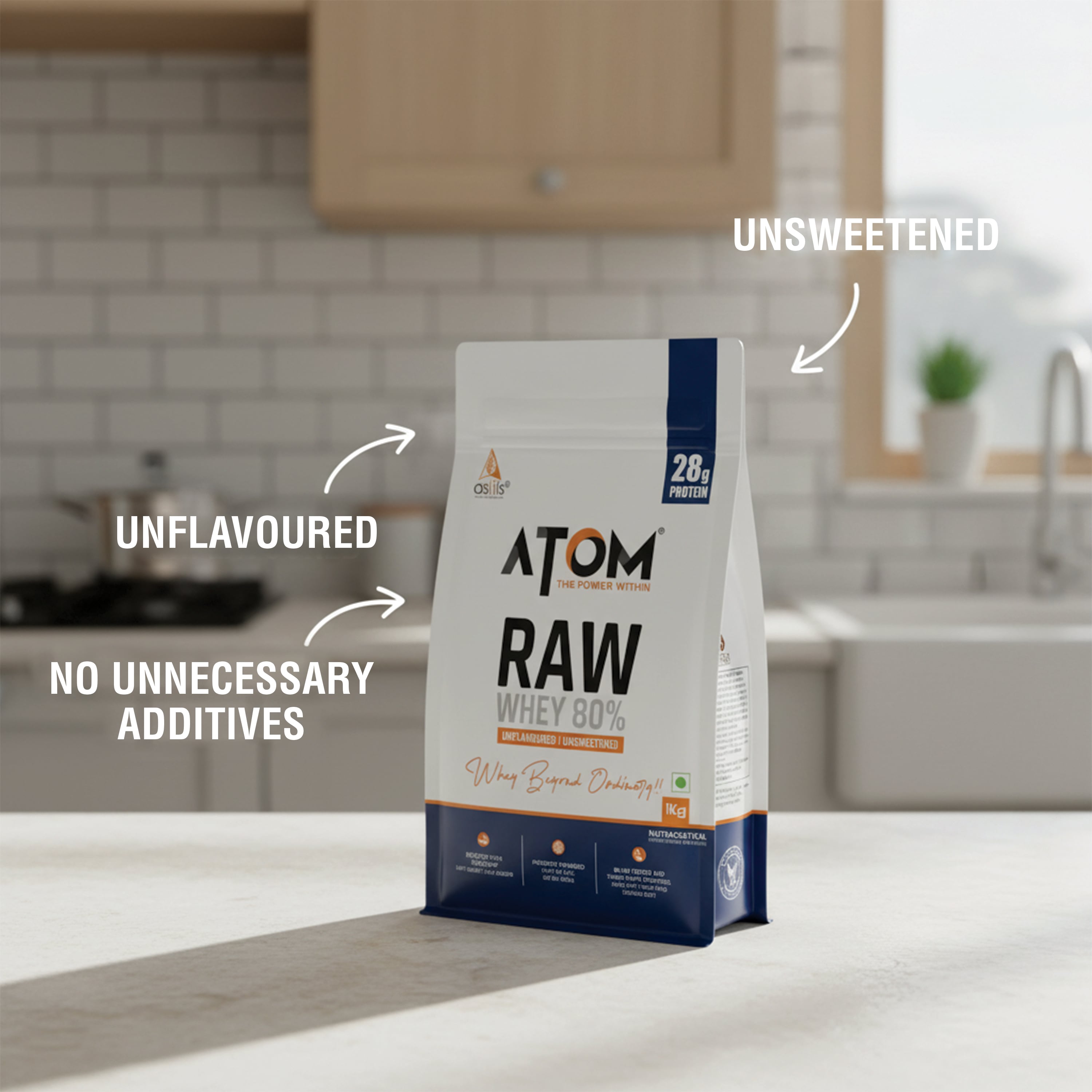 Raw Whey Unflavoured-1kg