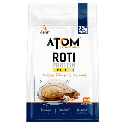 🎁 ATOM Roti Protein  | 25g Protein Per Serving - 500gm