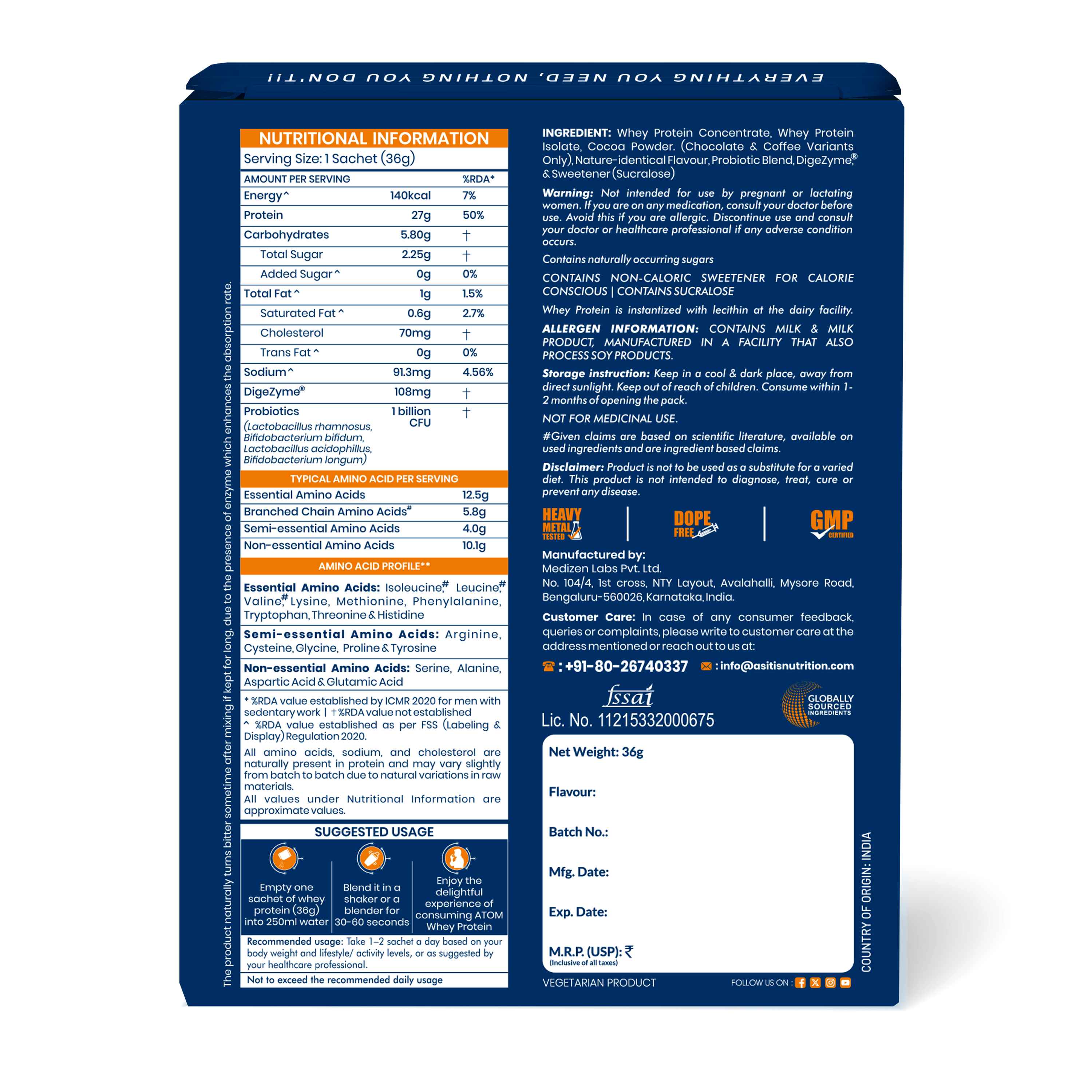 36g - Travel Sachet - Double Rich Chocolate