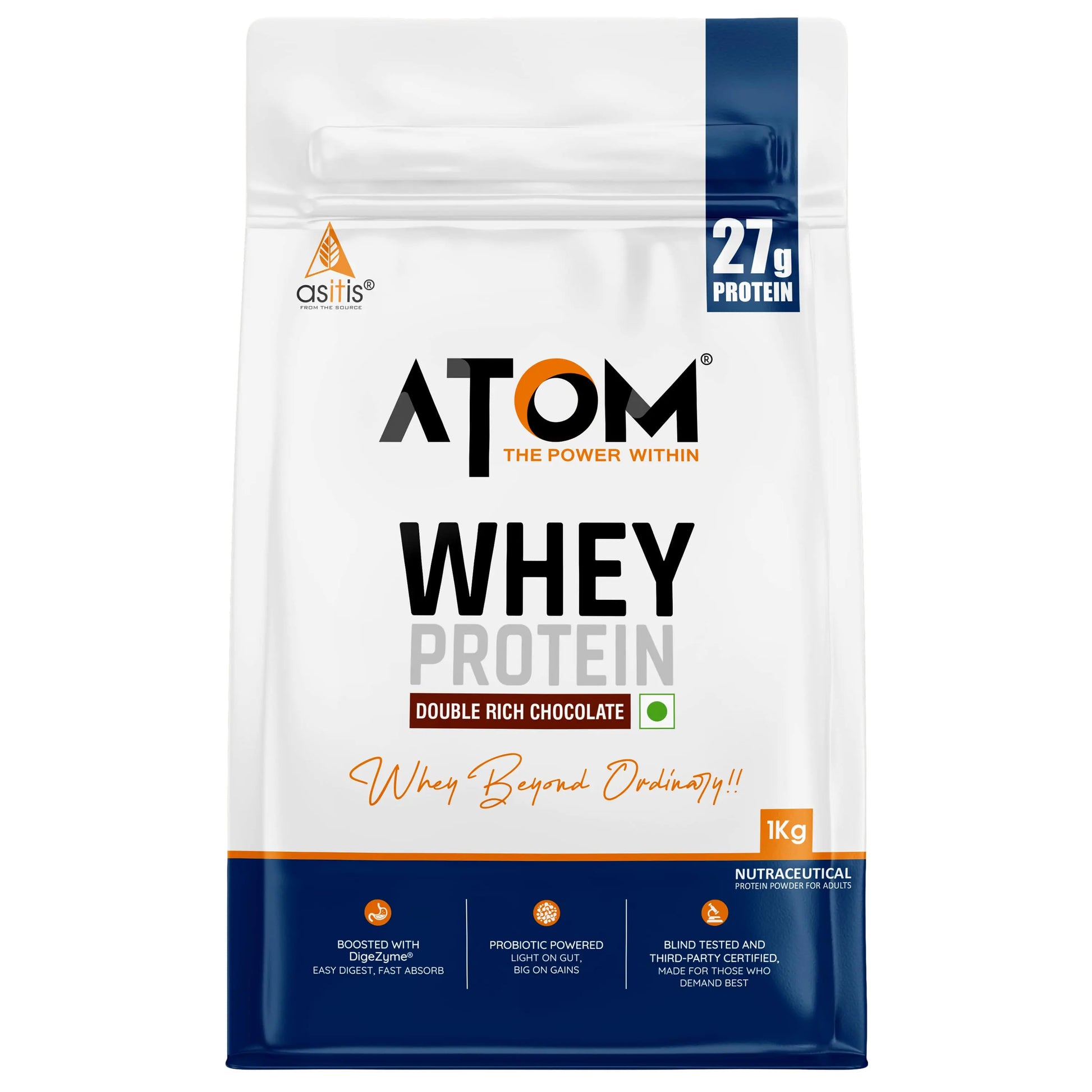 AS-IT-IS Nutrition ATOM Whey Protein | USA Labdoor Certified For Accuracy & Purity