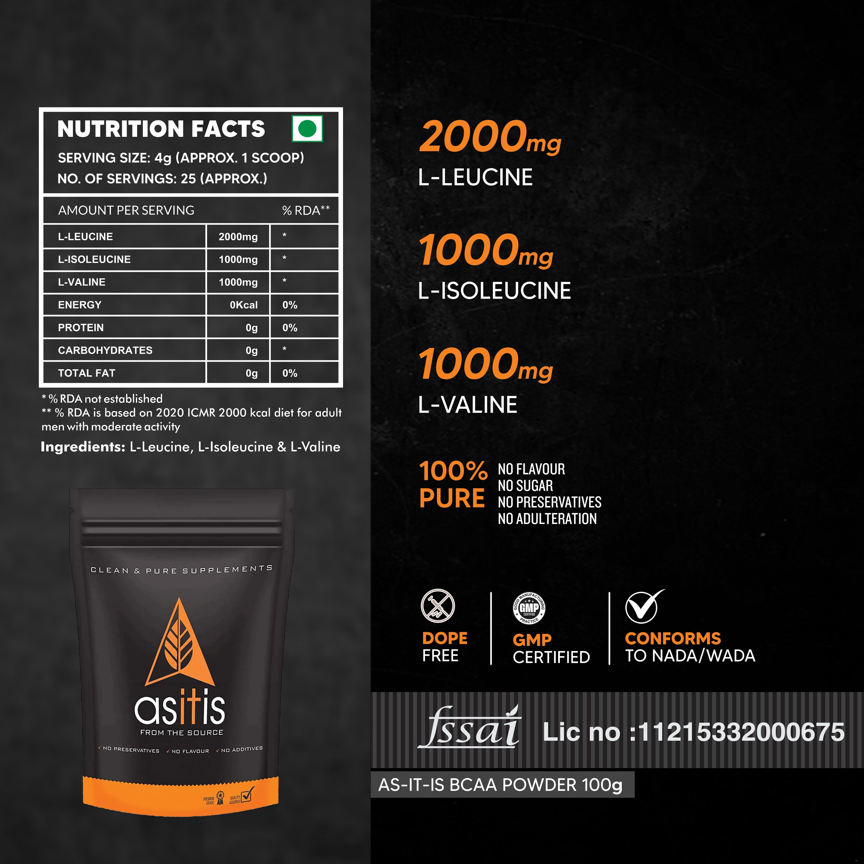 BCAA - 100gms