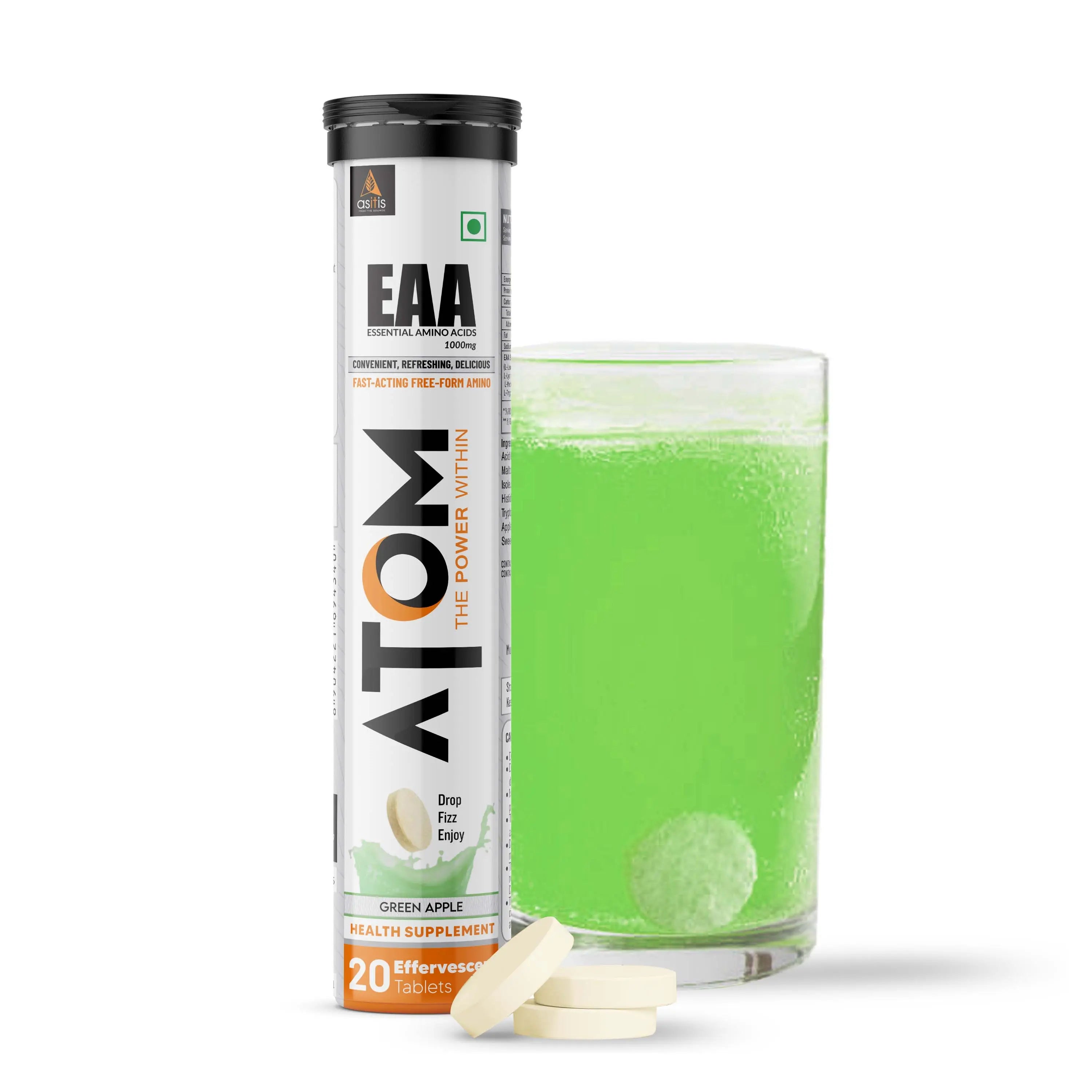 ATOM EAA Effervescent 20 Tablets AS IT IS Nutrition atom-eaa-effervescent-20-tablets-as-it-is-nutrition