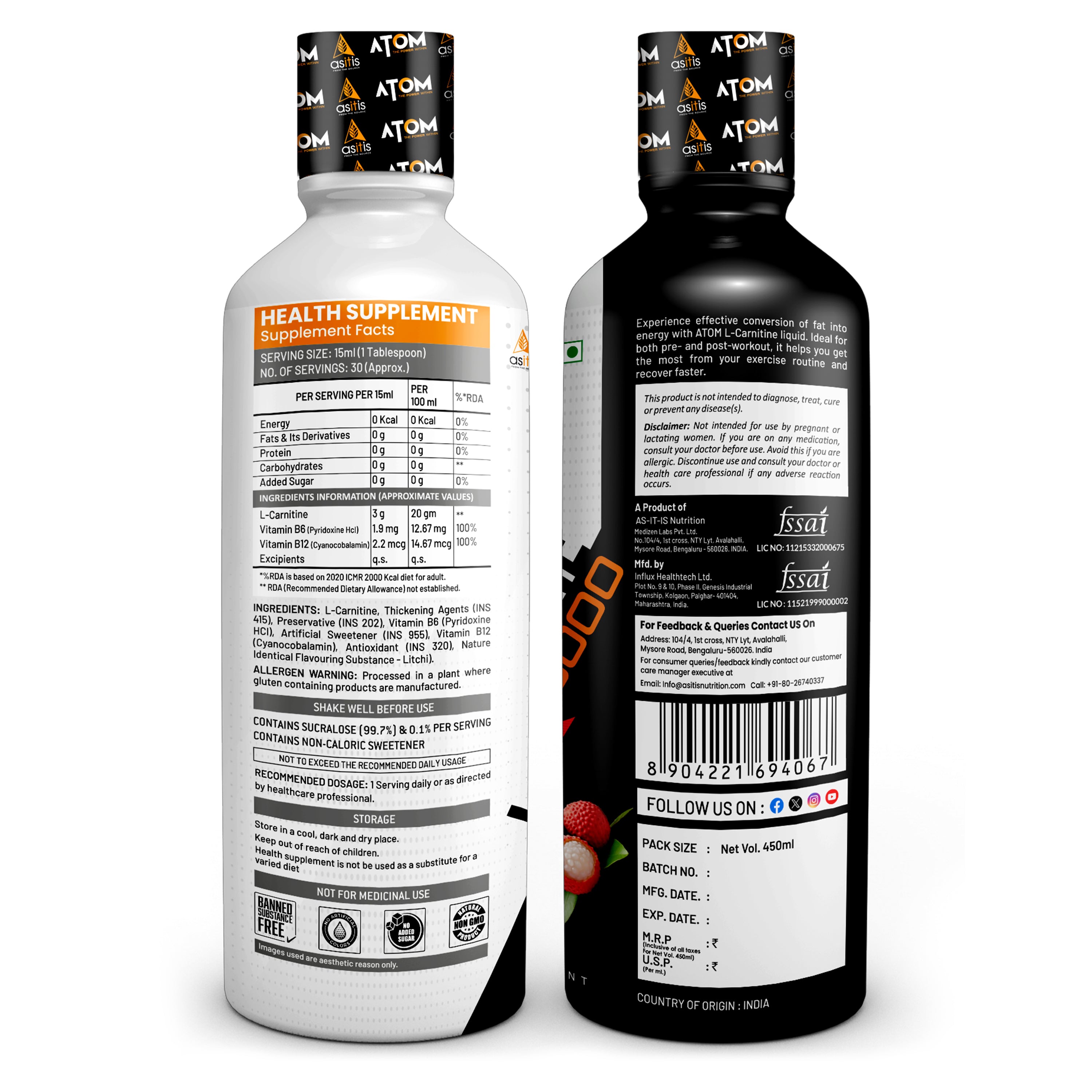 L-Carnitine Liquid Litchi 