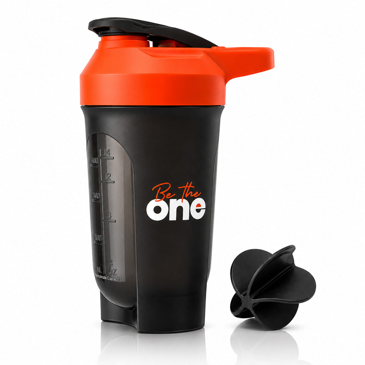 AS-IT-IS ONE Shaker Bottle 400ml | BPA Free, Leak Proof | With Mixer Ball & Measurement Marks