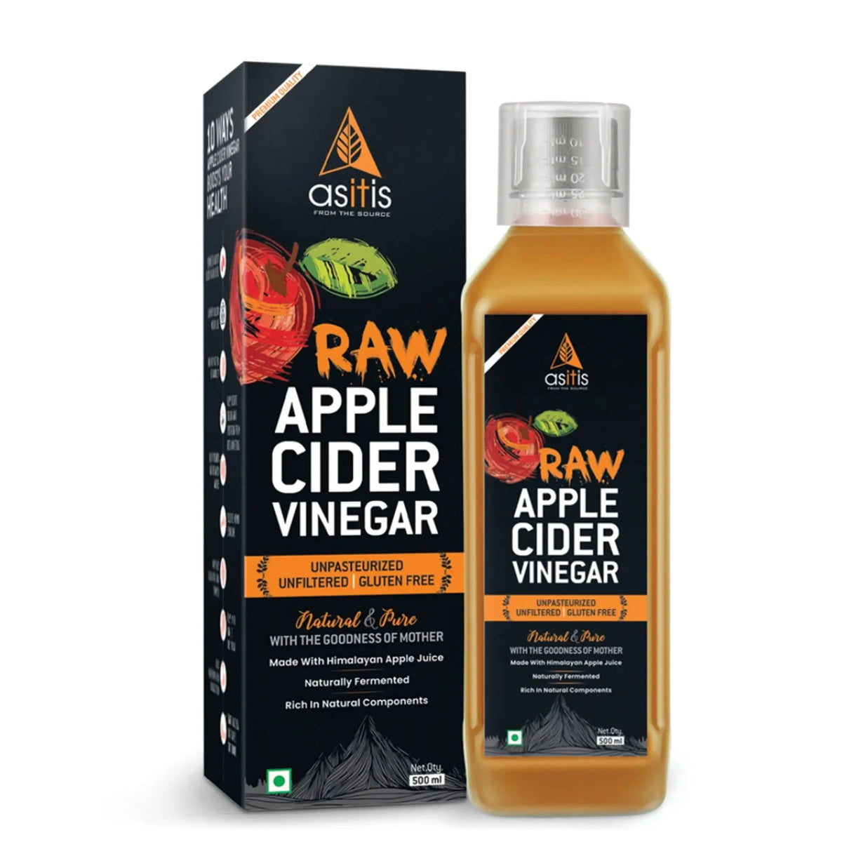 AS-IT-IS Apple Cider Vinegar with Mother | Unfiltered, Undiluted
