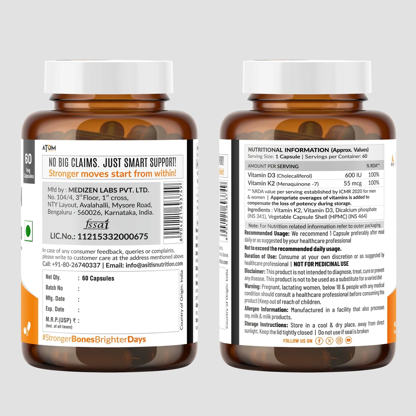 Vitamin D3 & K2
