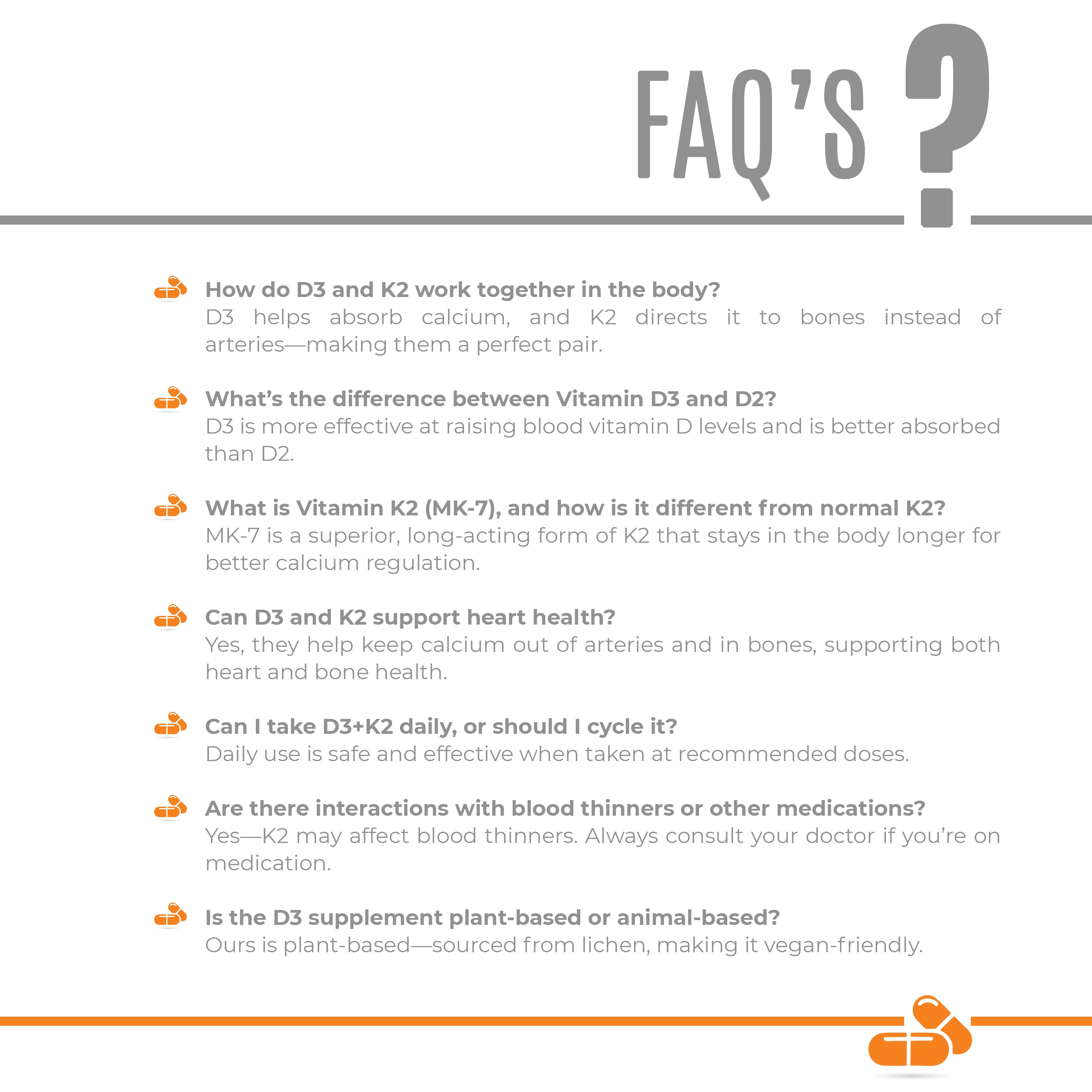 Vitamin D3 & K2