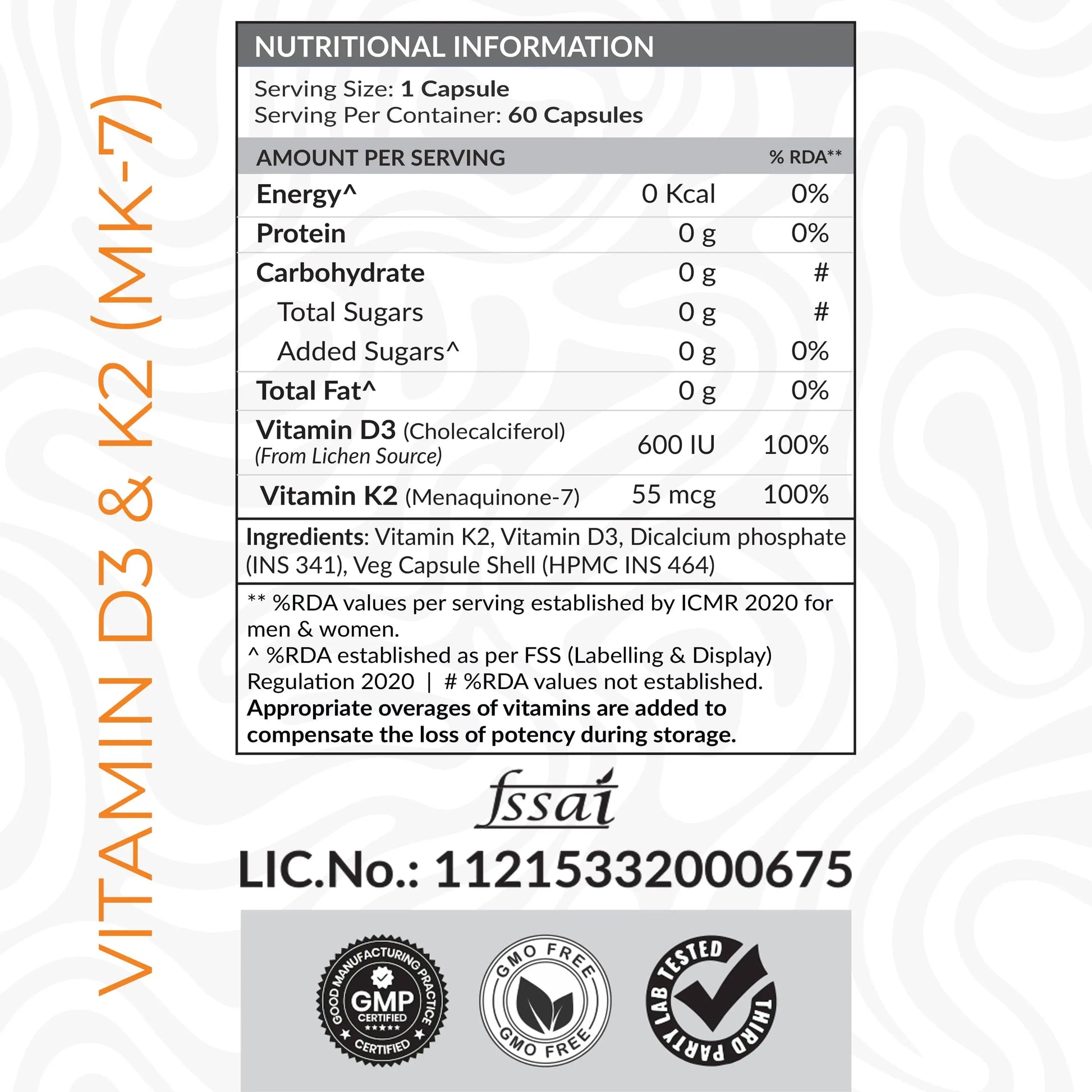 Vitamin D3 & K2