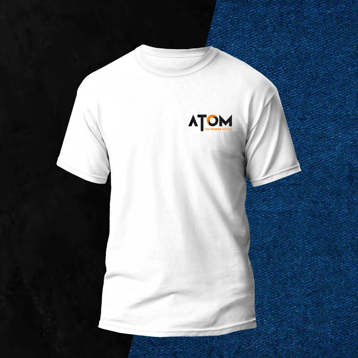 AS-IT-IS ATOM Gym T-Shirt | Made from Recycled PET | Relaxed Fit, Breathable - White with Sleeves / M