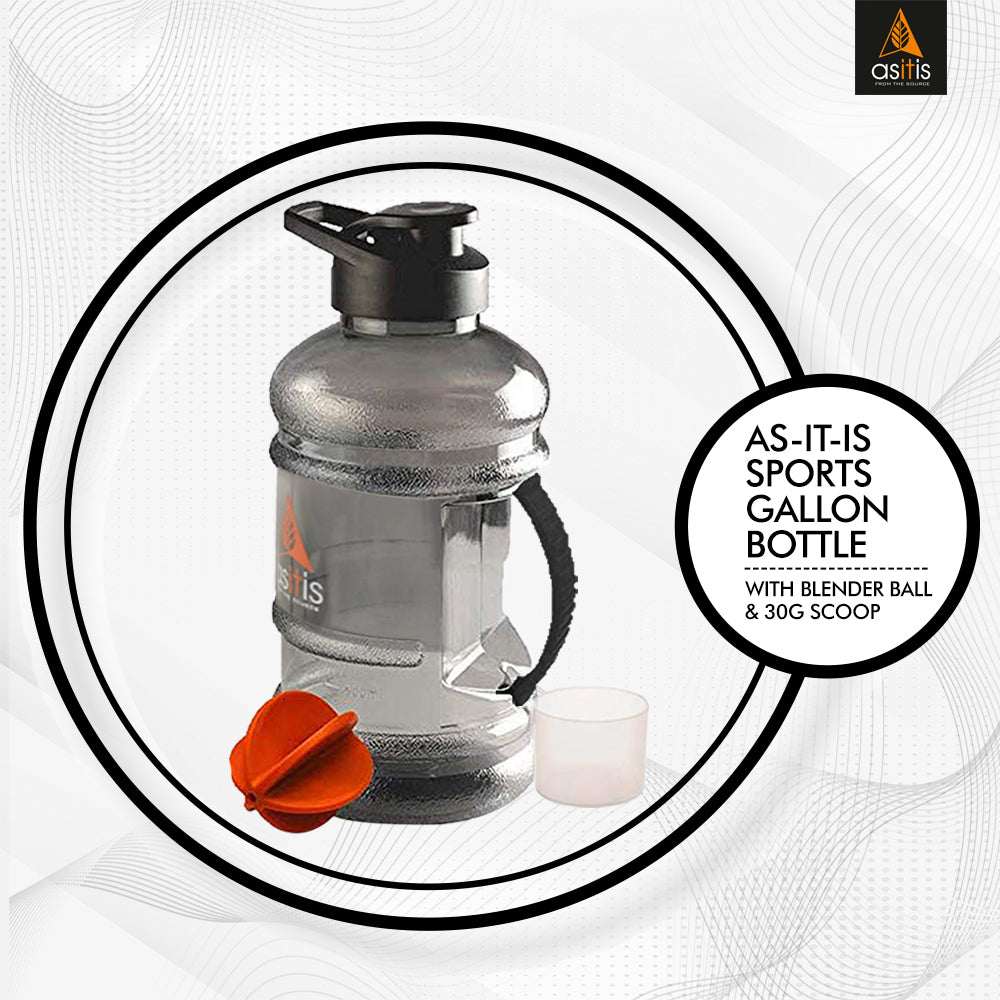 AS-IT-IS Nutrition Shaker Bottle (1.5 L, Black) - AS-IT-IS Nutrition