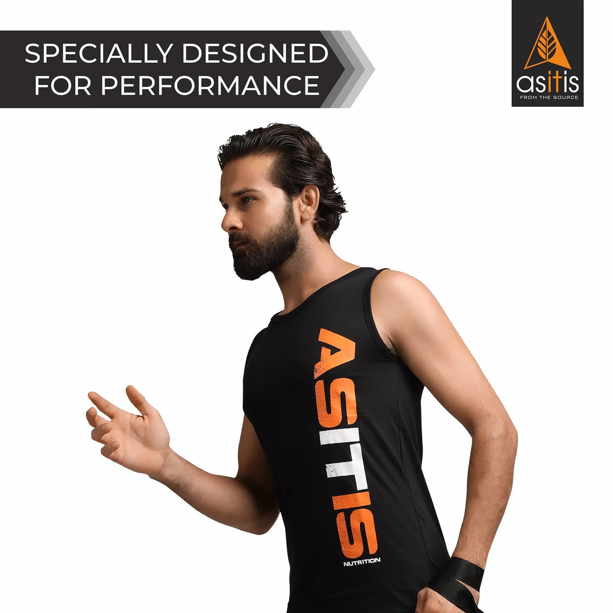AS-IT-IS Sleeveless Sports T-Shirt | Cotton, Breathable | For Training - XL