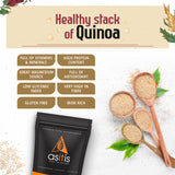 AS-IT-IS Organic Quinoa Seeds - 1200g | Excellent Vegan Protein Source | Gluten-Free | Fibre-Rich | Nutrient-Dense - AS-IT-IS Nutrition