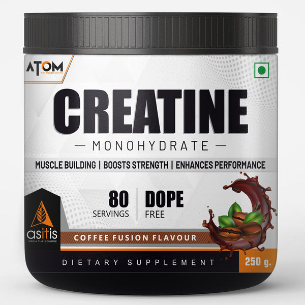 atom creatine coffee fusion flavour