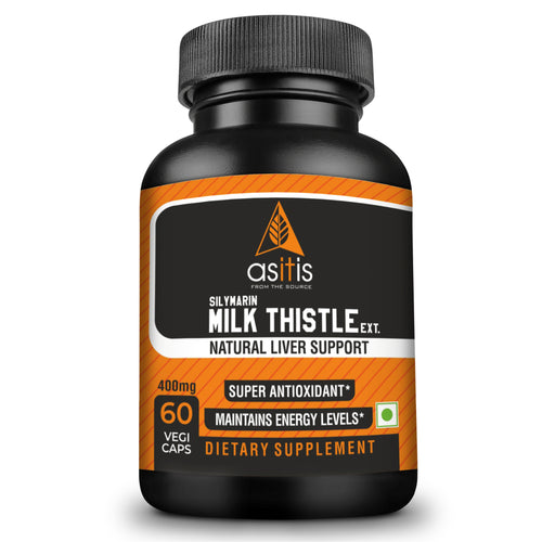 AS-IT-IS Silymarin Milk Thistle 400mg - 60 capsules | Liver Health | Natural Detoxifier - AS-IT-IS Nutrition