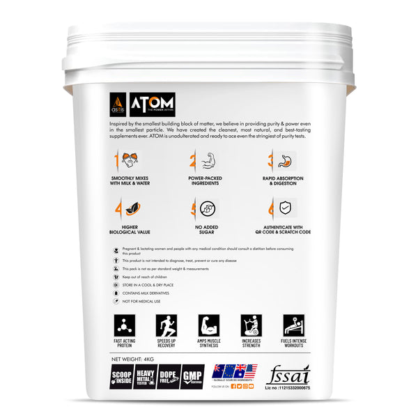 atom whey 4kg container image