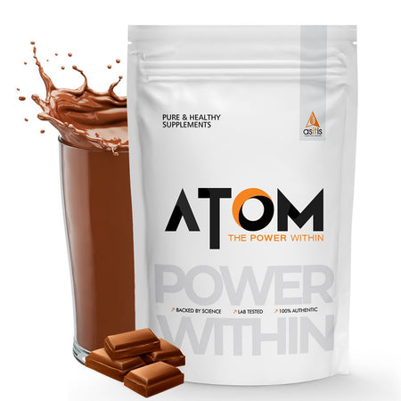 ATOM Chocolate Peanut Butter 1Kg | Gluten Free | Cholesterol Free
